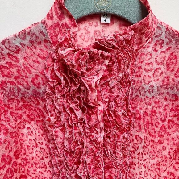 VERDE & MELA ANIMAL PRINT MATCHING SET 4 SILK Cashmere - Picture 2 of 9